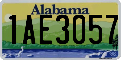 AL license plate 1AE3057