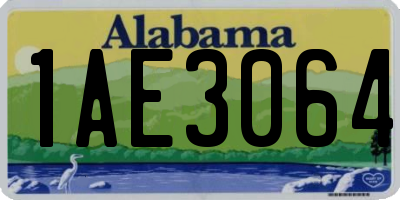 AL license plate 1AE3064
