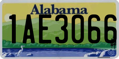 AL license plate 1AE3066