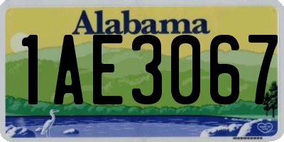 AL license plate 1AE3067