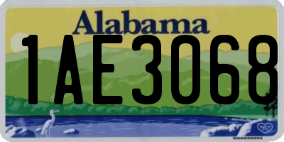 AL license plate 1AE3068