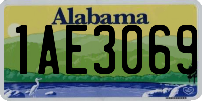AL license plate 1AE3069