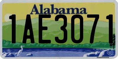 AL license plate 1AE3071