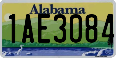 AL license plate 1AE3084