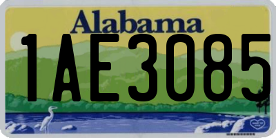 AL license plate 1AE3085