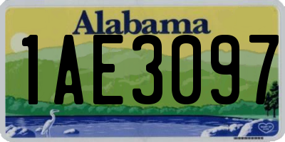 AL license plate 1AE3097