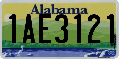 AL license plate 1AE3121