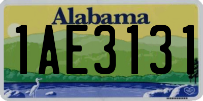 AL license plate 1AE3131