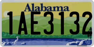 AL license plate 1AE3132