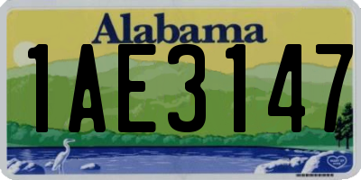 AL license plate 1AE3147