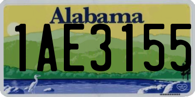 AL license plate 1AE3155