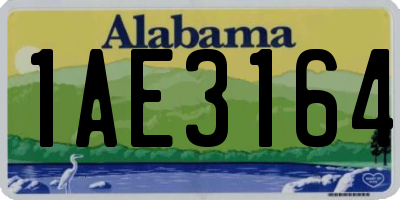 AL license plate 1AE3164