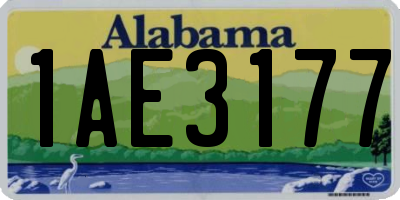 AL license plate 1AE3177
