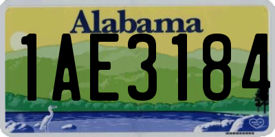 AL license plate 1AE3184