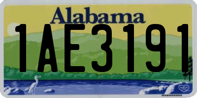 AL license plate 1AE3191