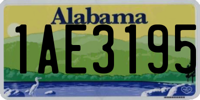 AL license plate 1AE3195
