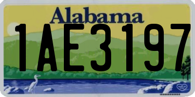 AL license plate 1AE3197