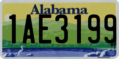 AL license plate 1AE3199