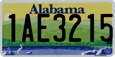 AL license plate 1AE3215