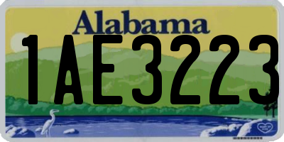 AL license plate 1AE3223