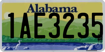 AL license plate 1AE3235