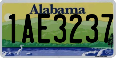AL license plate 1AE3237