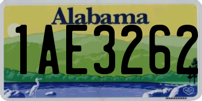 AL license plate 1AE3262