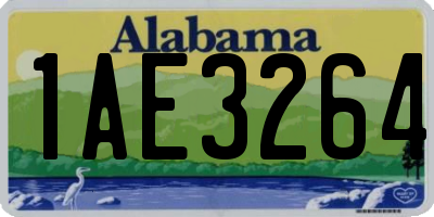 AL license plate 1AE3264