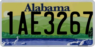 AL license plate 1AE3267
