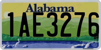 AL license plate 1AE3276