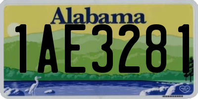 AL license plate 1AE3281