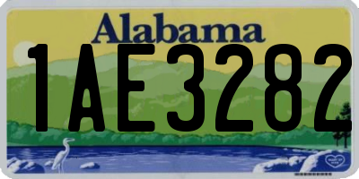 AL license plate 1AE3282