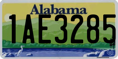 AL license plate 1AE3285
