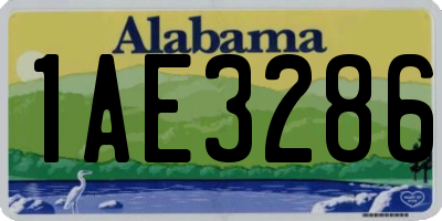 AL license plate 1AE3286