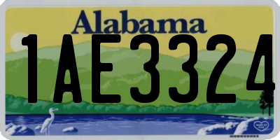 AL license plate 1AE3324