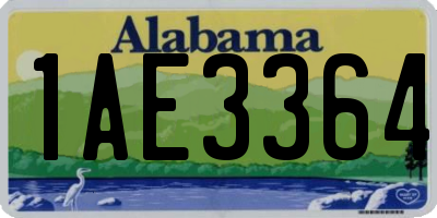 AL license plate 1AE3364