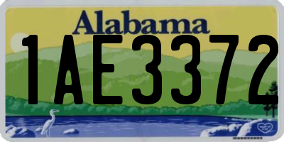 AL license plate 1AE3372