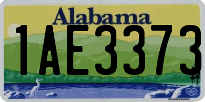 AL license plate 1AE3373