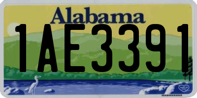 AL license plate 1AE3391