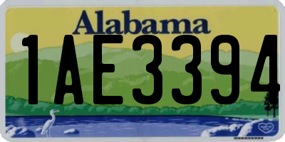 AL license plate 1AE3394