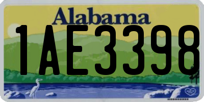 AL license plate 1AE3398