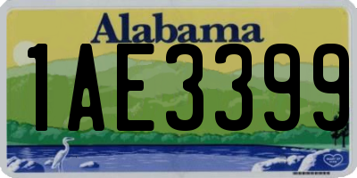 AL license plate 1AE3399