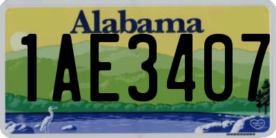 AL license plate 1AE3407