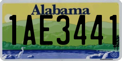 AL license plate 1AE3441