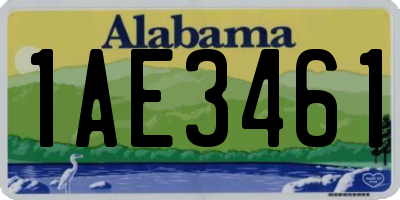 AL license plate 1AE3461