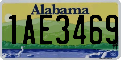 AL license plate 1AE3469