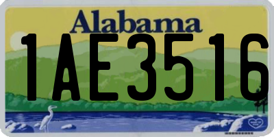 AL license plate 1AE3516