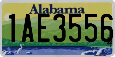 AL license plate 1AE3556