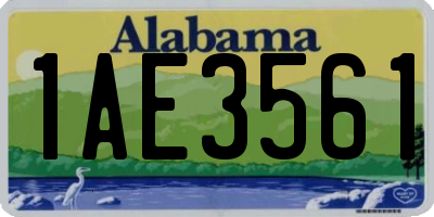 AL license plate 1AE3561