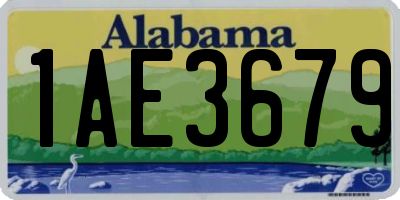 AL license plate 1AE3679